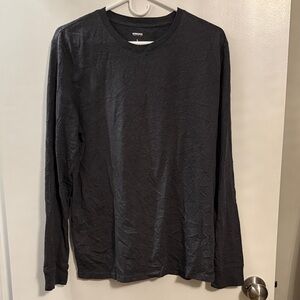 Essentials Men's Charcoal Long Sleeve Tee